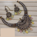 Lucentarts Jewellery Festive Pota And Austrian Beads Pearl Necklace Set