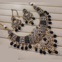 Lucentarts Jewellery Festive Pota And Austrian Beads Pearl Necklace Set