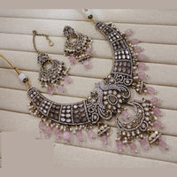 Lucentarts Jewellery Festive Pota And Austrian Beads Pearl Necklace Set