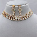 Lucentarts Jewellery Royal Polki Kundan Stone Necklace Set