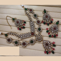 Lucentarts Jewellery Festive Pota And Austrian Beads Pearl Necklace Set