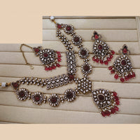 Lucentarts Jewellery Festive Pota And Austrian Beads Pearl Necklace Set