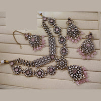 Lucentarts Jewellery Festive Pota And Austrian Beads Pearl Necklace Set