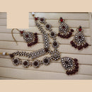 Lucentarts Jewellery Festive Pota And Austrian Beads Pearl Necklace Set