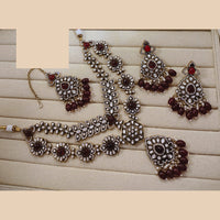Lucentarts Jewellery Festive Pota And Austrian Beads Pearl Necklace Set