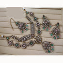 Lucentarts Jewellery Festive Pota And Austrian Beads Pearl Necklace Set