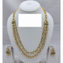 Lucentarts Jewellery Stylish Sparkling Crystal Stones Double-Layer Long Necklace Set