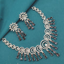 Lucentarts Jewellery Designer American Diamond Necklace Set