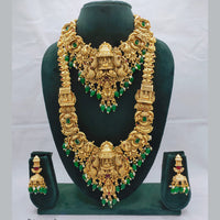Lucentarts Jewellery Timeless Crystal And Pearl Necklace Set For Festive Wear
