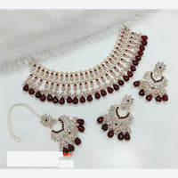 Lucentarts Jewellery Premium Fashion Necklace Beads And Austrain Stone Jewelery Set