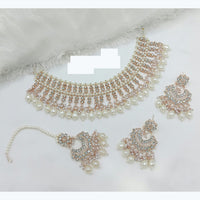 Lucentarts Jewellery Premium Fashion Necklace Beads And Austrain Stone Jewelery Set