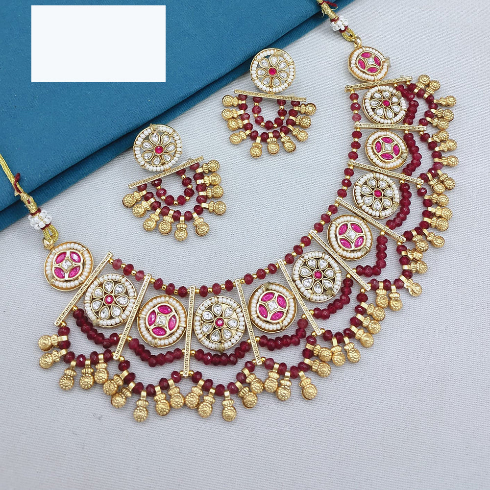  Lucentarts Jewellery Royal Pota And Pearl Necklace Beautiful Jewelry For Trendy Women 