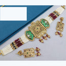 Lucentarts Jewellery Elegant Pota And Pearl Choker Traditional Meets Trendy Jewelry Set