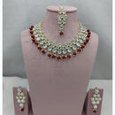 Lucentarts Jewellery Royal Charm Kundan And Pearl Necklace Set