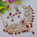 Lucentarts Jewellery Royal Charm Kundan And Pearl Necklace Set