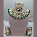 Lucentarts Jewellery  Ethnic Royalty Kundan And Pearl  Necklace Set For Bride And Festive Looks