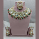 Lucentarts Jewellery  Ethnic Royalty Kundan And Pearl  Necklace Set For Bride And Festive Looks