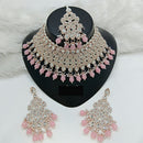 Lucentarts Jewellery Designer Austrain Stone And Bead Choker Necklace Set Elegant Ethnic Glamour