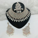 Lucentarts Jewellery Designer Austrain Stone And Bead Choker Necklace Set Elegant Ethnic Glamour