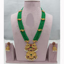 Lucentarts Jewellery Grand Heritage Pota Stone And Pearl Long Jewellery Necklace Set