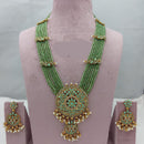 Lucentarts Jewellery Grand Heritage Pota Stone And Pearl Long Jewellery Necklace Set