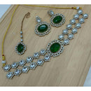 Lucentarts Jewellery Fancy Crystal And Austrian Stone Choker Necklace Set