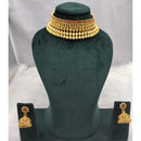 Lucentarts Jewellery Designer Pota Stone Choker Necklace Set