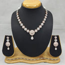 Lucentarts Jewellery Enamour American Diamond Necklace Set