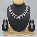 Lucentarts Jewellery Rosette Austrian Stone And American Diamond Necklace Set