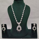 Lucentarts Jewellery Luxury American Diamond Statement Necklace Set
