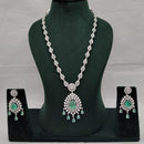 Lucentarts Jewellery Luxury American Diamond Statement Necklace Set