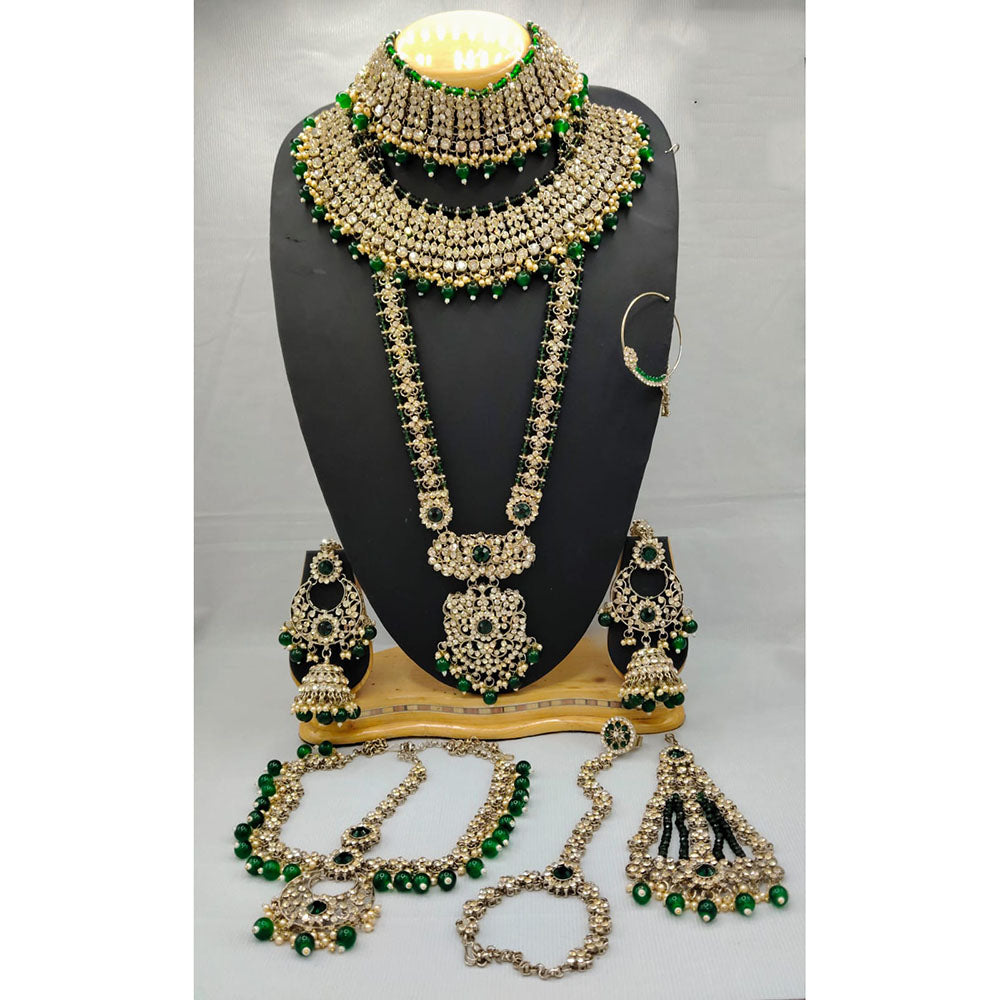 Lucentarts Jewellery Gorgeous Austrian Stone And Beads Bridal Jewelry Set