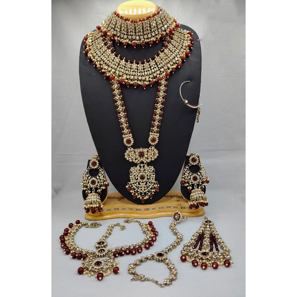 Lucentarts Jewellery Gorgeous Austrian Stone And Beads Bridal Jewelry Set