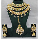 Lucentarts Jewellery Regal Pota Stone And Pearl Choker Necklace Set