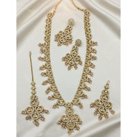 Lucentarts Jewellery Luxury Designer Pota Stone And Beads Necklace Set