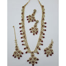 Lucentarts Jewellery Luxury Designer Pota Stone And Beads Necklace Set