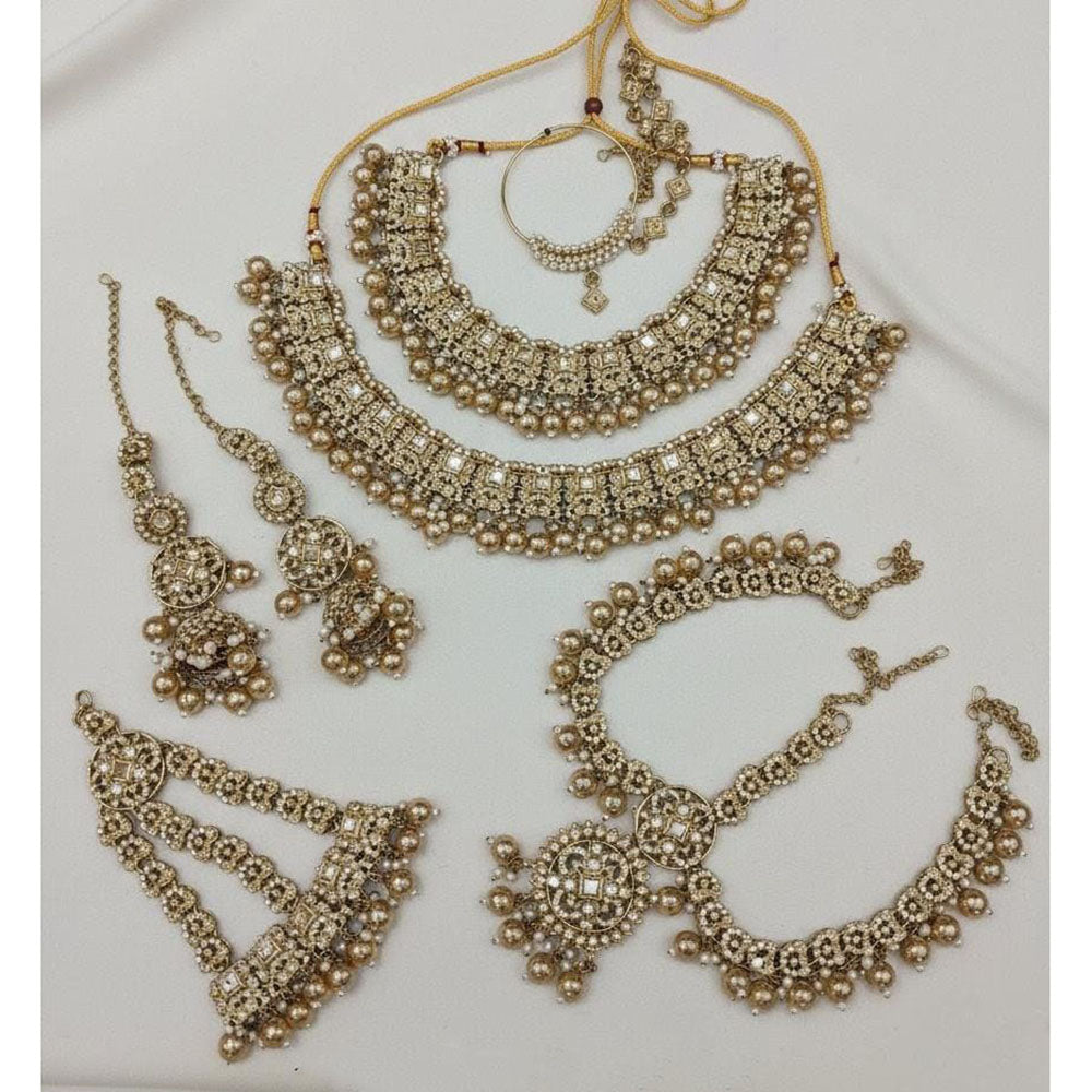 Lucentarts Jewellery Gorgeous Austrian Stone And Beads Bridal Jewelry Set