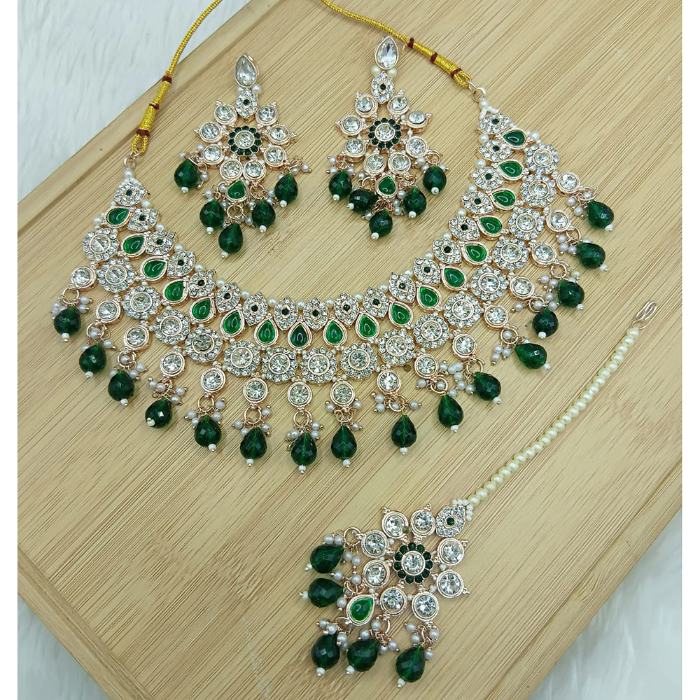 Lucentarts Jewellery Heritage Style Pota Austrian Stone Beaded Choker Necklace Set