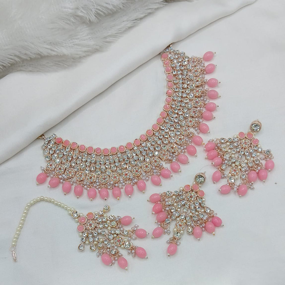 Lucentarts Jewellery Heritage Style Pota Austrian Stone Beaded Choker Necklace Set