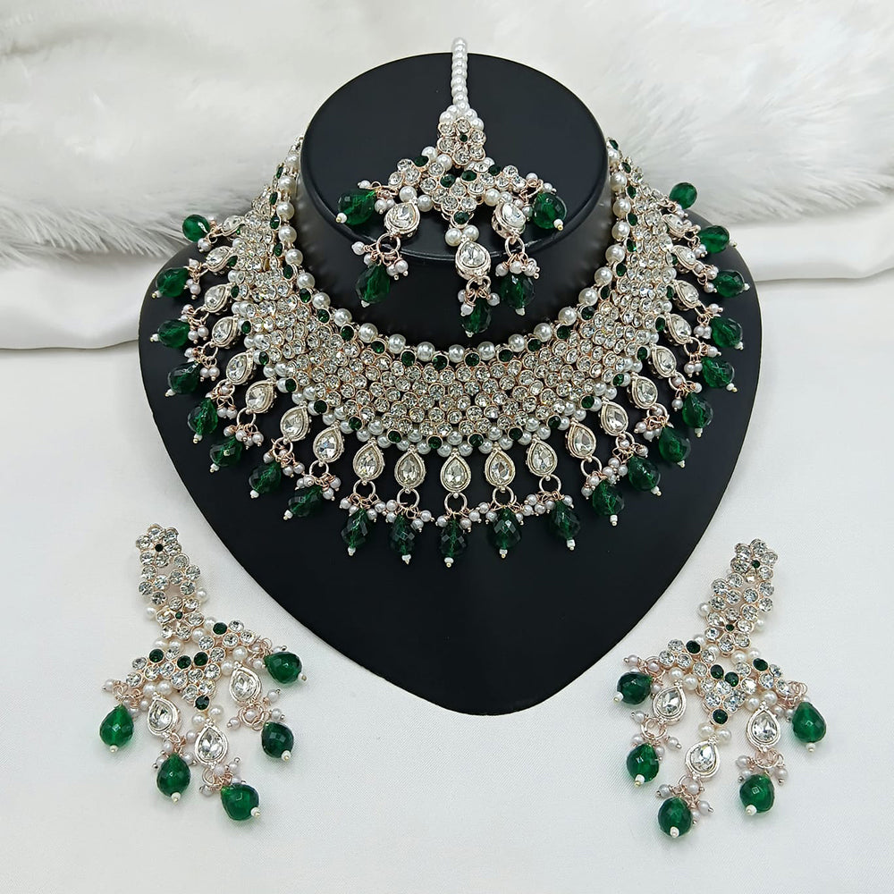 Lucentarts Jewellery Heritage Style Pota Austrian Stone Beaded Choker Necklace Set