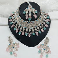 Lucentarts Jewellery Heritage Style Pota Austrian Stone Beaded Choker Necklace Set