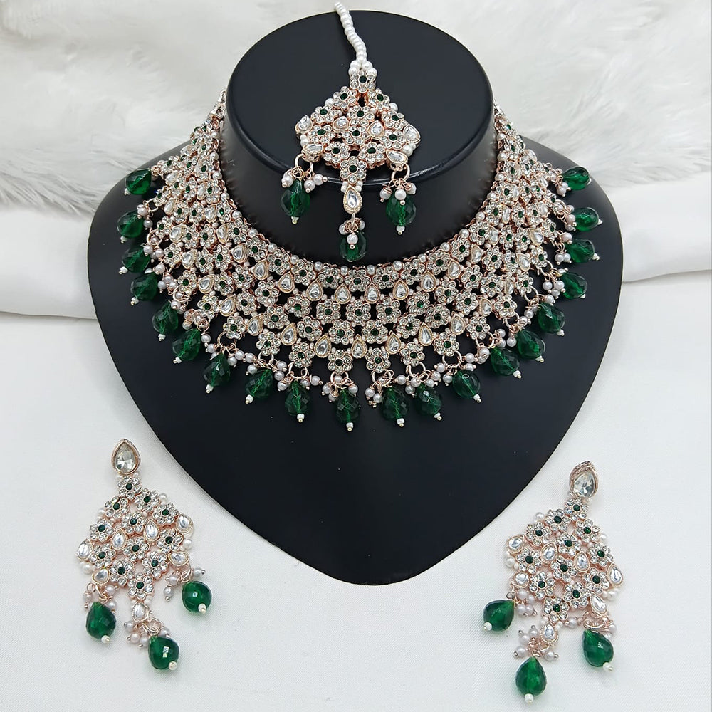 Lucentarts Jewellery Heritage Style Pota Austrian Stone Beaded Choker Necklace Set