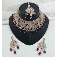 Lucentarts Jewellery Heritage Style Pota Austrian Stone Beaded Choker Necklace Set