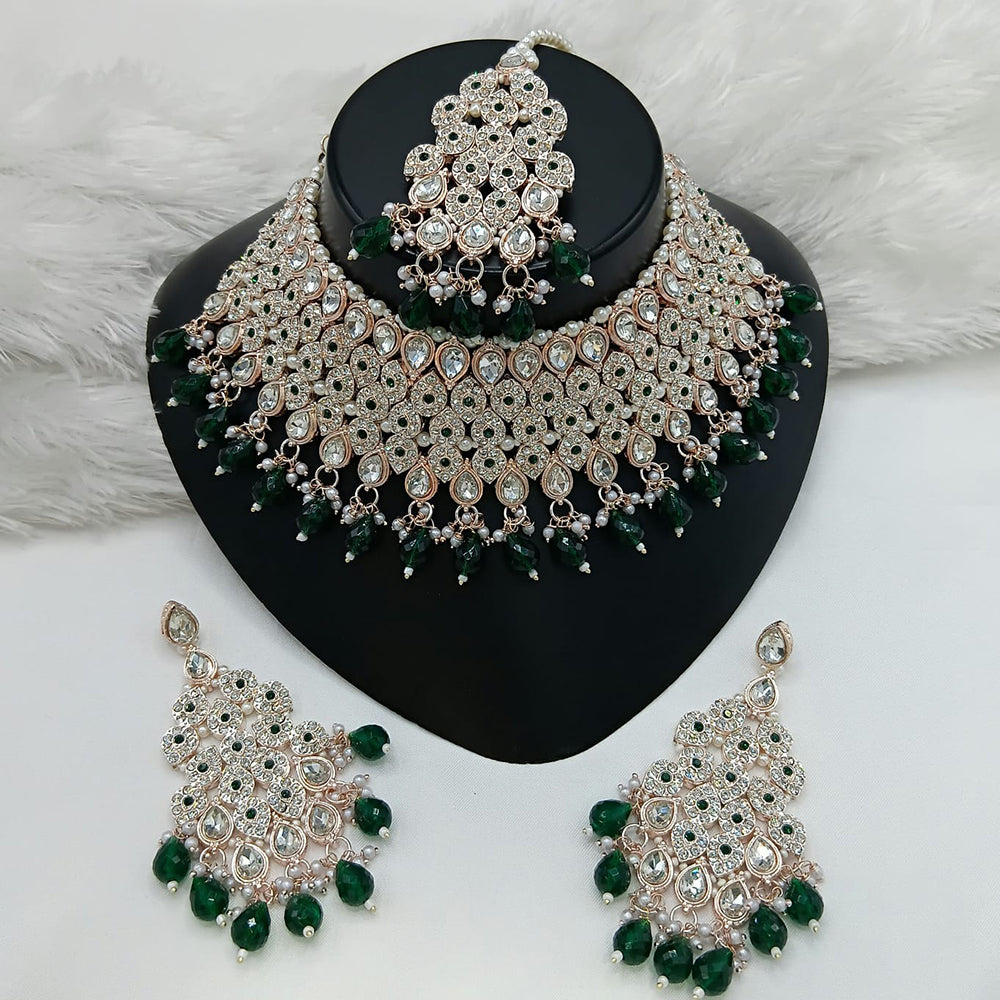 Lucentarts Jewellery Heritage Style Pota Austrian Stone Beaded Choker Necklace Set