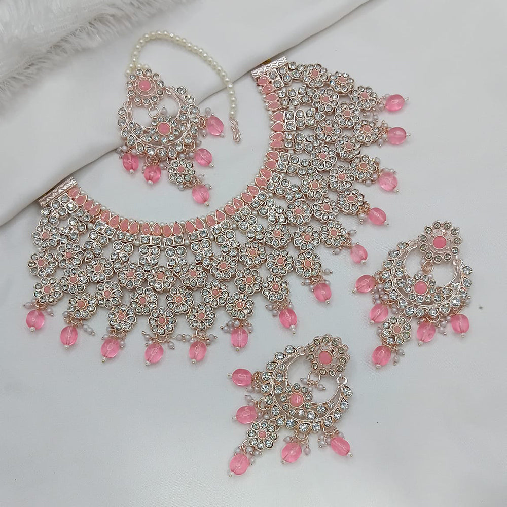 Lucentarts Jewellery Heritage Style Pota Austrian Stone Beaded Choker Necklace Set