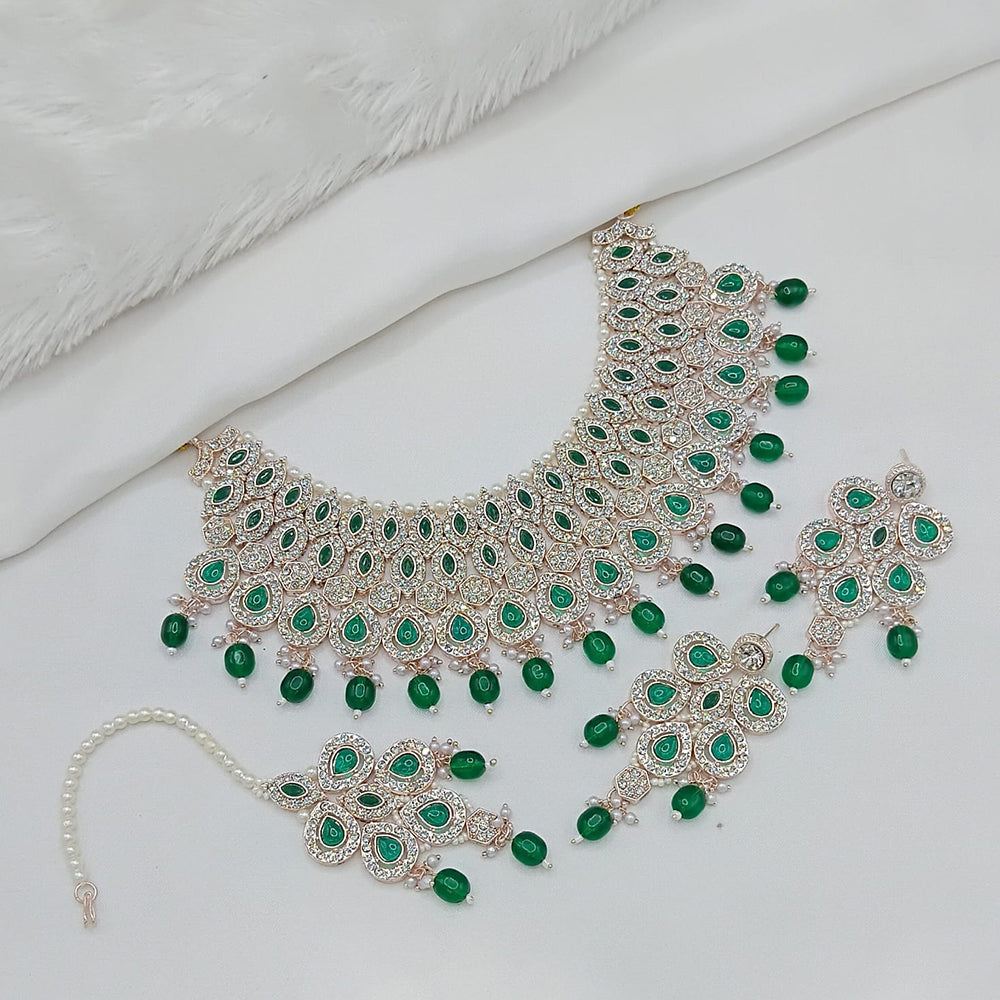 Lucentarts Jewellery Heritage Style Pota Austrian Stone Beaded Choker Necklace Set