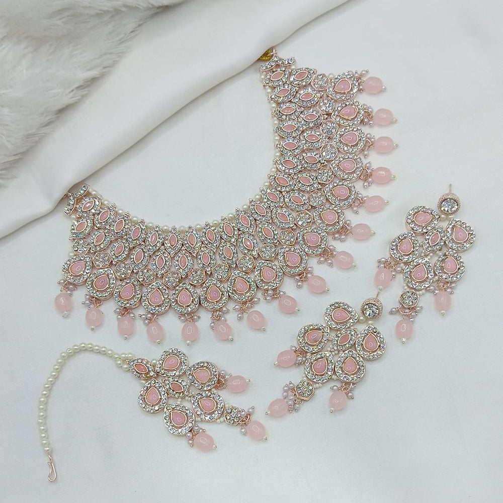 Lucentarts Jewellery Heritage Style Pota Austrian Stone Beaded Choker Necklace Set