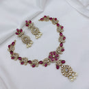 Lucentarts Jewellery Elegant Pota Stone And Austrian Necklace Set