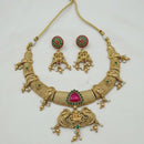 Lucentarts Jewellery Classic South Temple Pota Stone Pearl Necklace Set