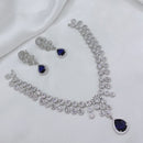 Lucentarts Jewellery Sparkling American Diamond Necklace Set